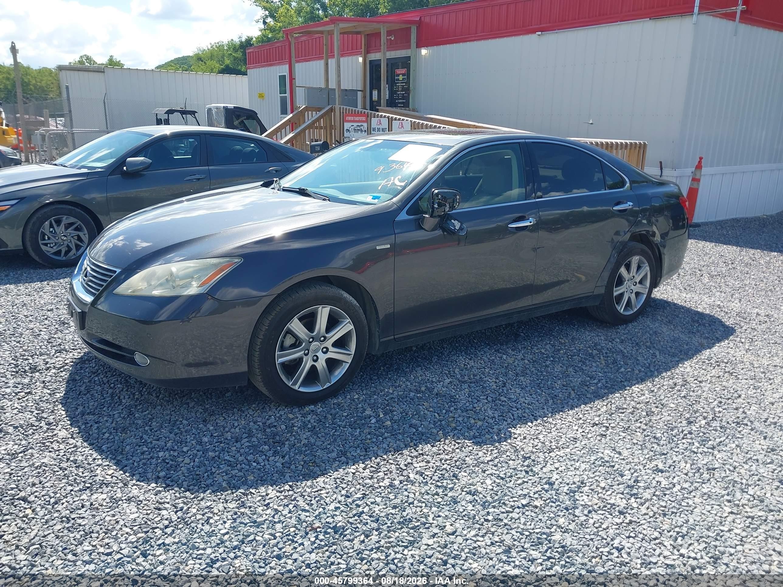 2008 Lexus Es 350 Black vin: JTHBJ46G282261467