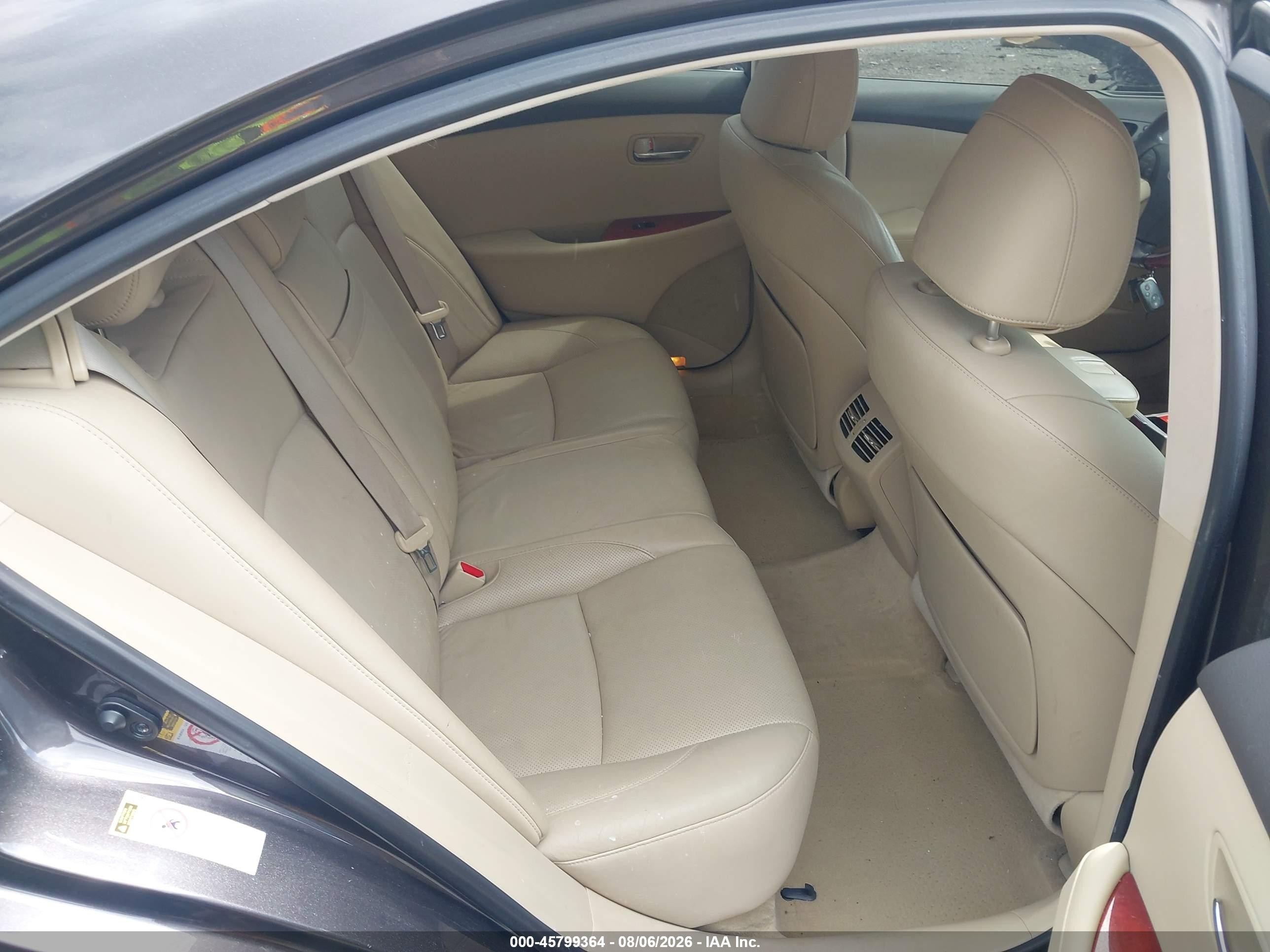 2008 Lexus Es 350 Black vin: JTHBJ46G282261467