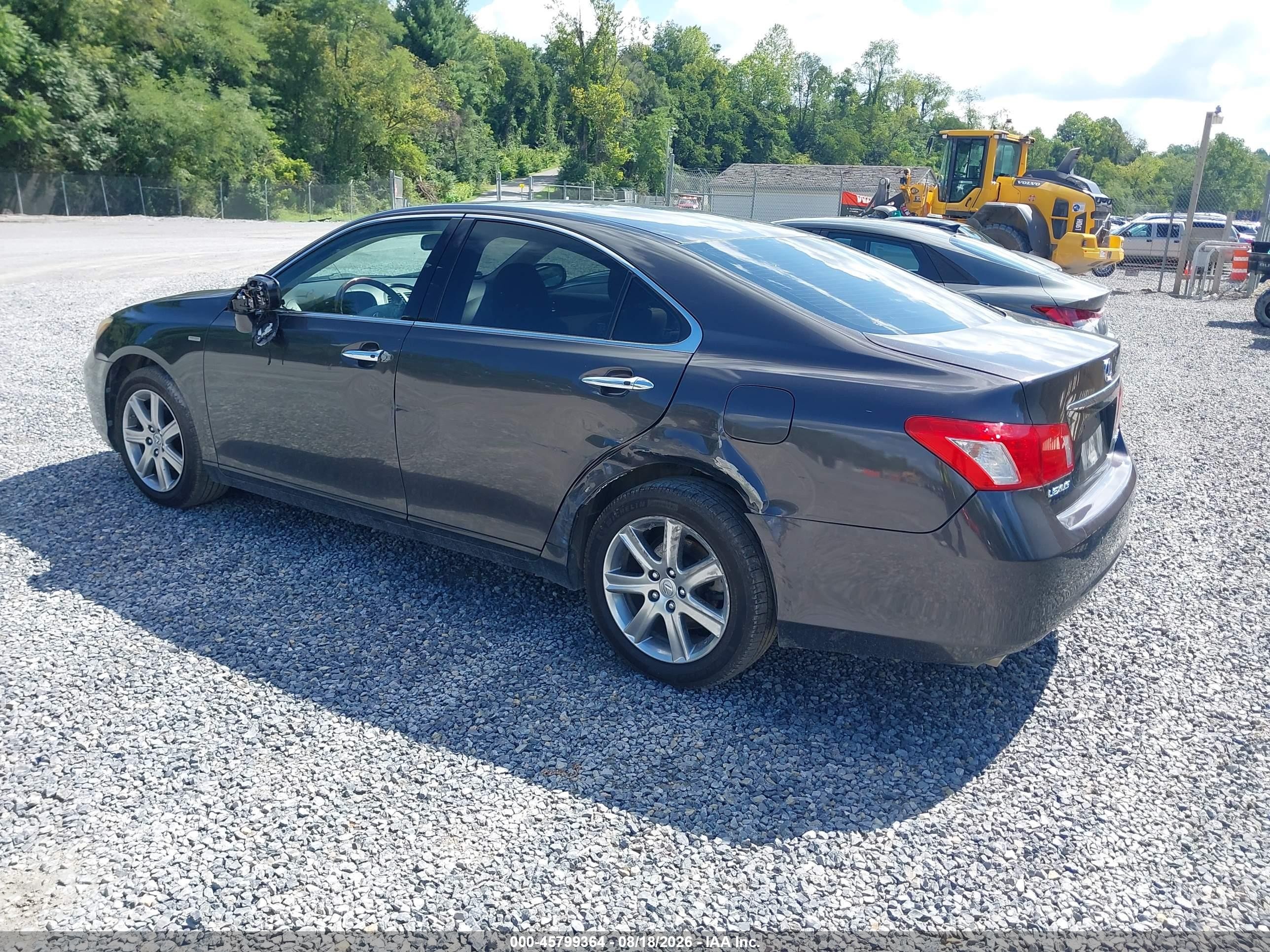 2008 Lexus Es 350 Black vin: JTHBJ46G282261467