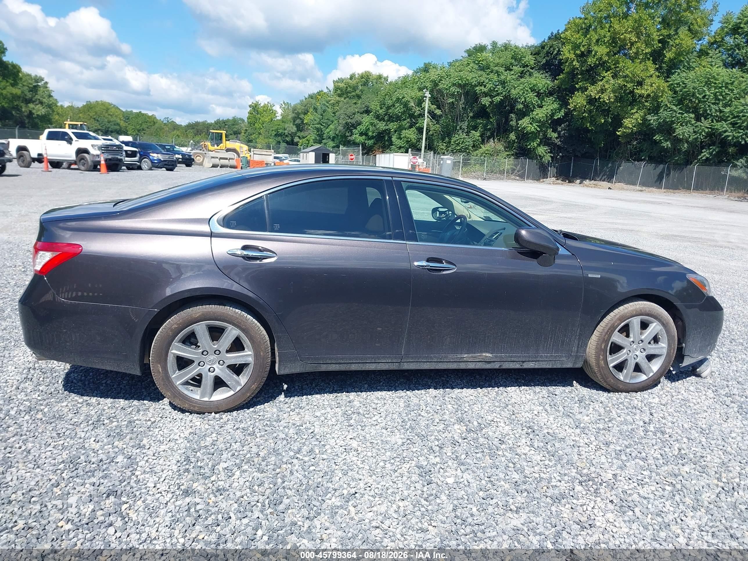 2008 Lexus Es 350 Black vin: JTHBJ46G282261467