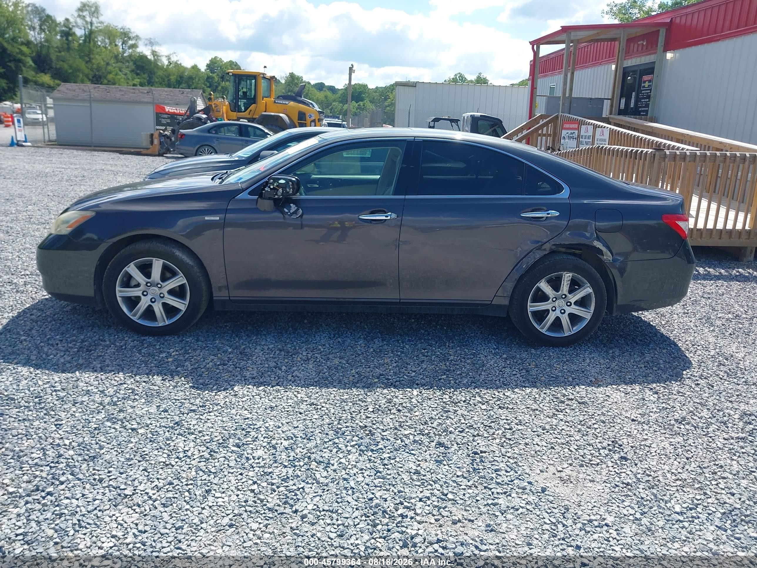 2008 Lexus Es 350 Black vin: JTHBJ46G282261467