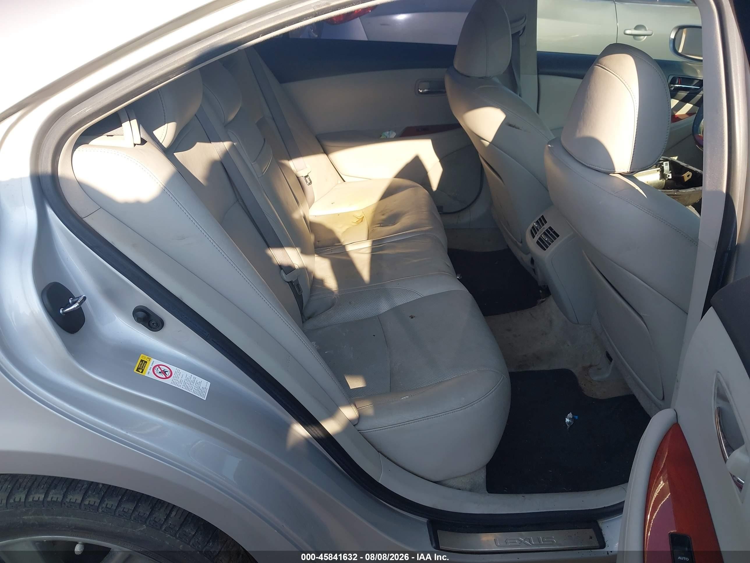 2009 Lexus Es 350   Серебряный vin: JTHBJ46G292282272