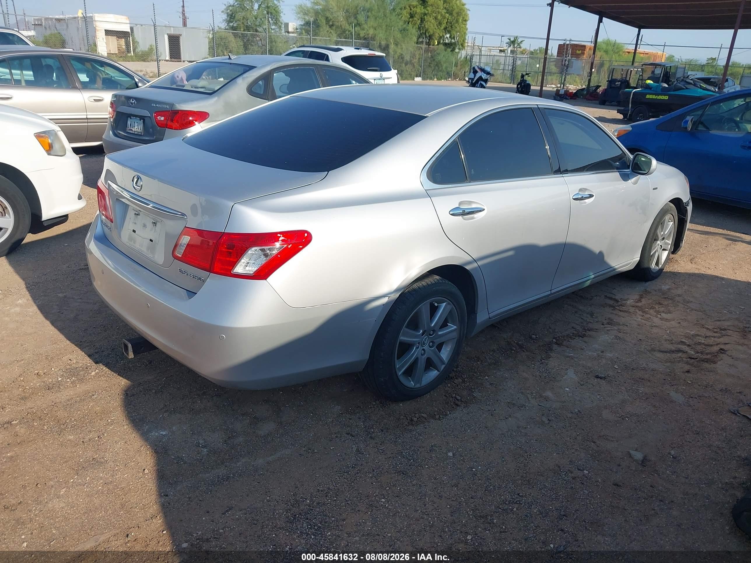 2009 Lexus Es 350   Серебряный vin: JTHBJ46G292282272