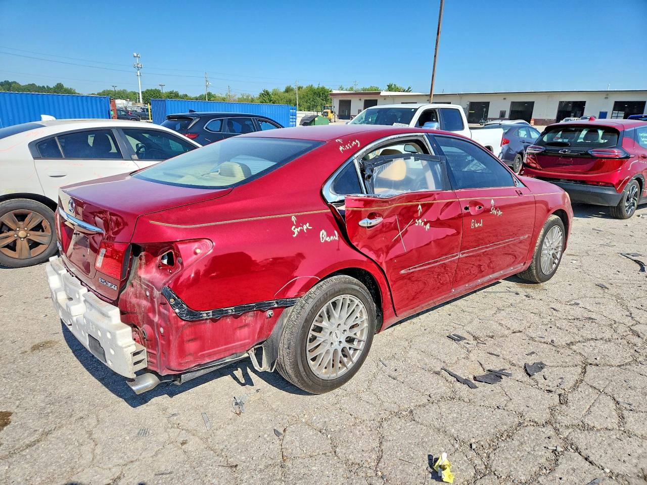 2009 Lexus Es 350 Burgundy vin: JTHBJ46G292296589