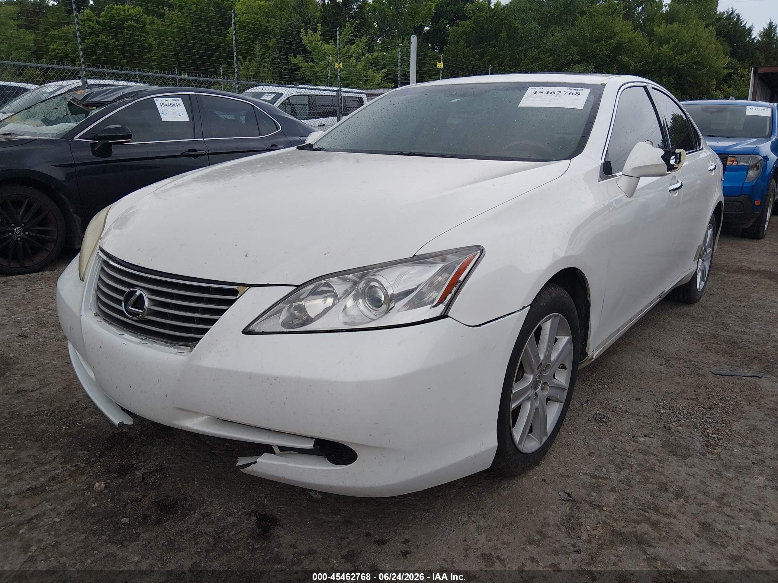 2009 Lexus Es 350   White vin: JTHBJ46G292299833