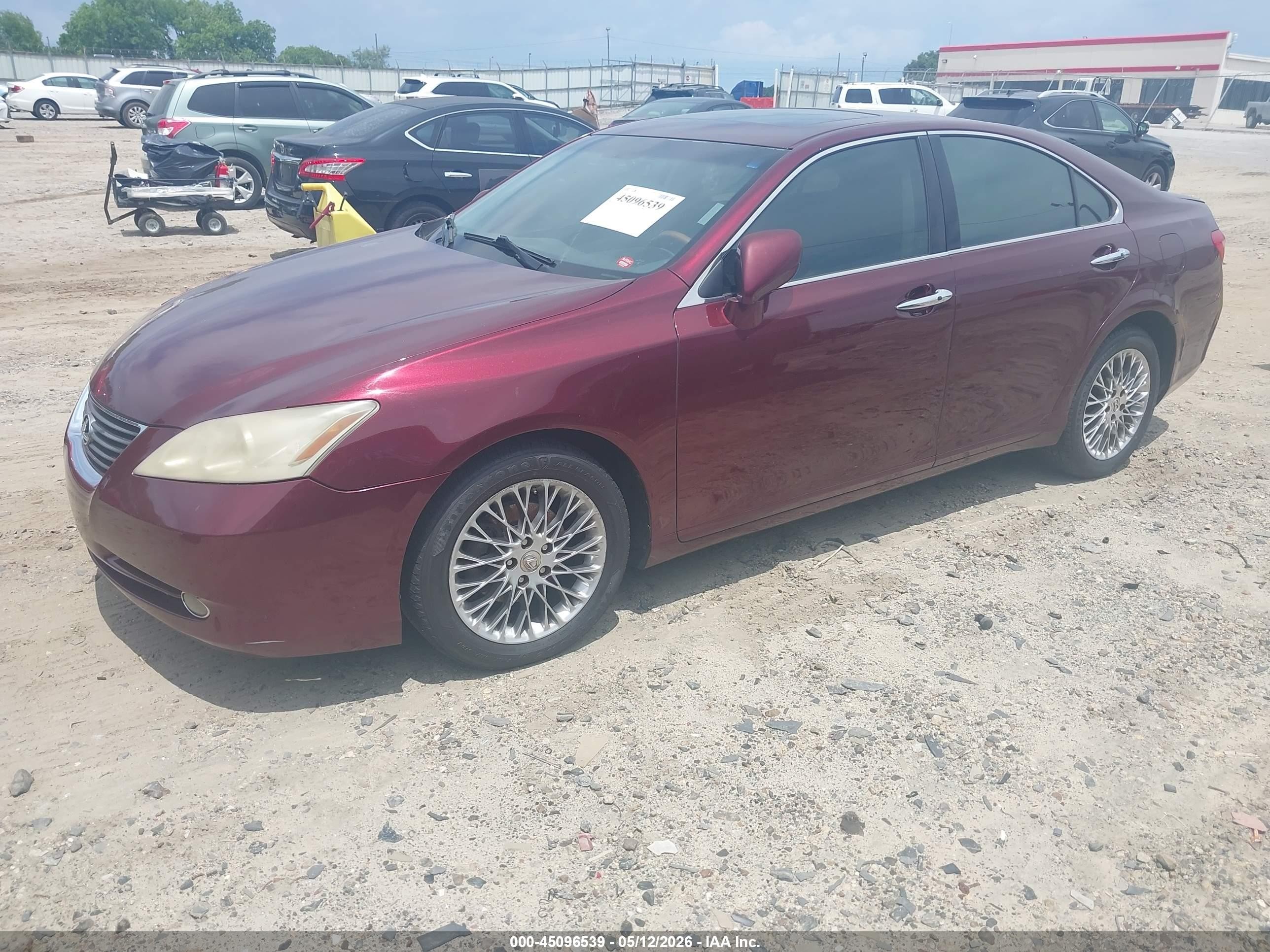 2007 Lexus Es 350 Maroon vin: JTHBJ46G372008799