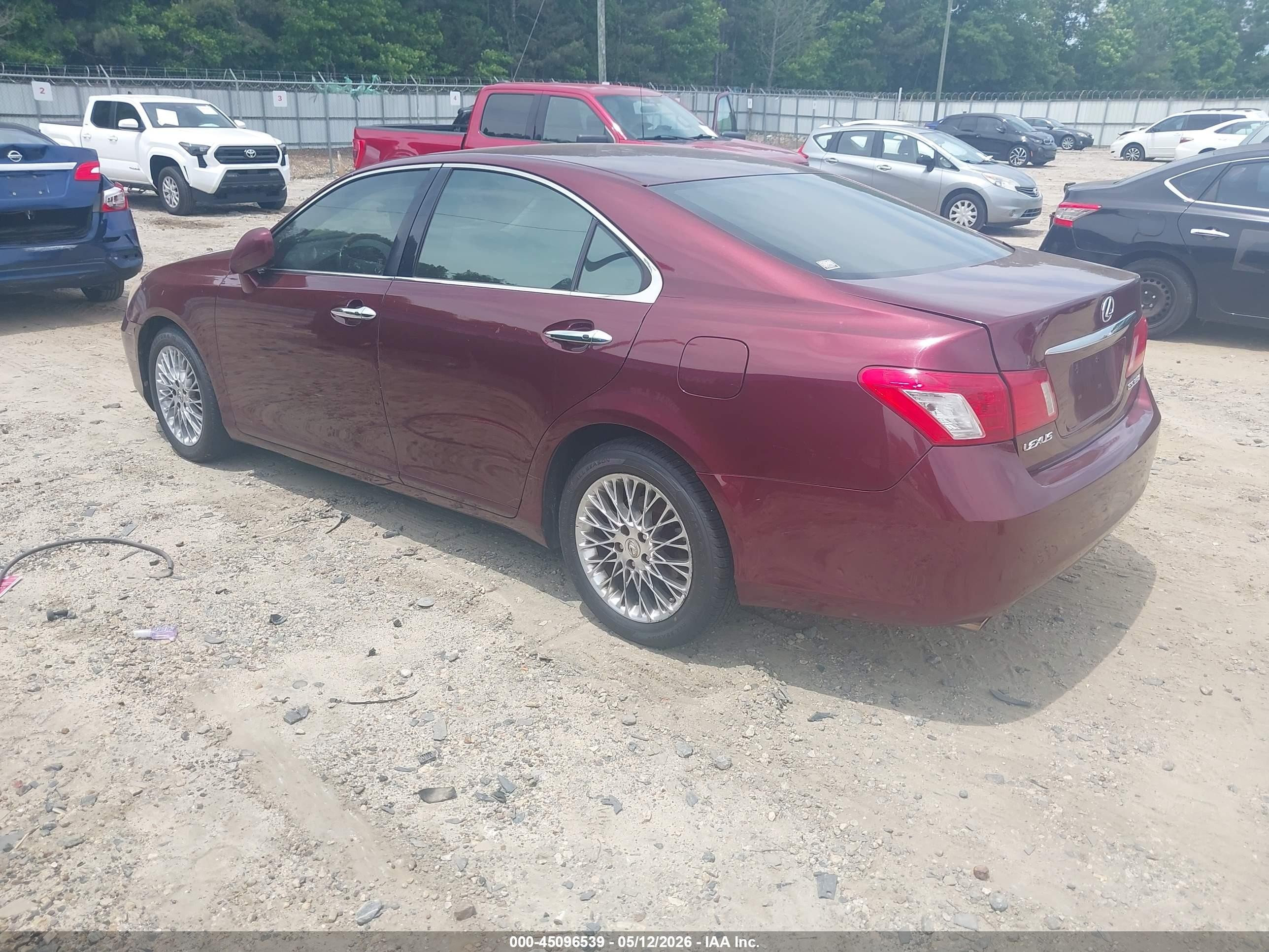 2007 Lexus Es 350 Maroon vin: JTHBJ46G372008799