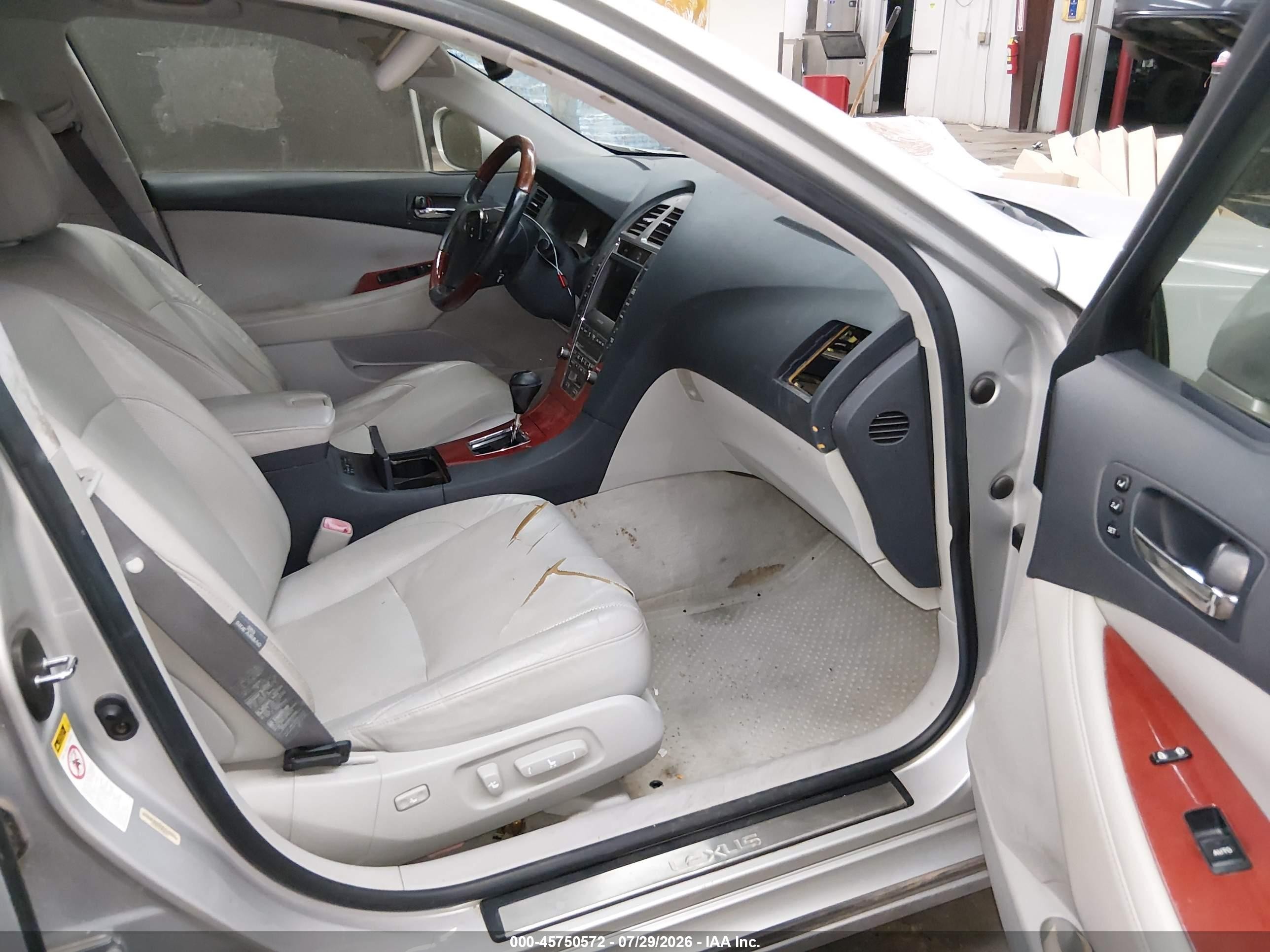 2007 Lexus Es 350   Silver vin: JTHBJ46G372022766
