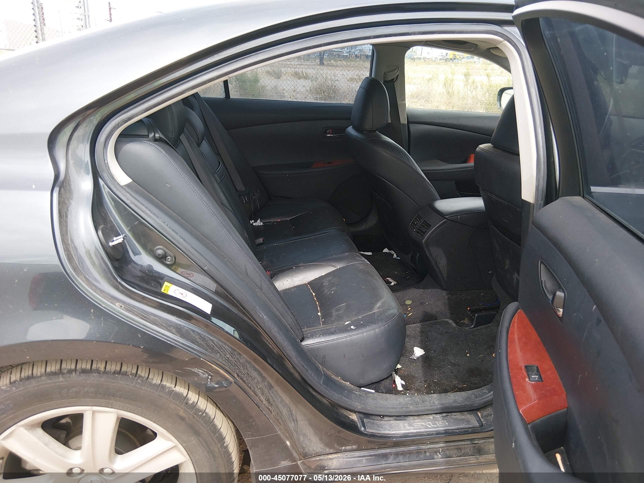 2007 Lexus Es 350   Black vin: JTHBJ46G372046047