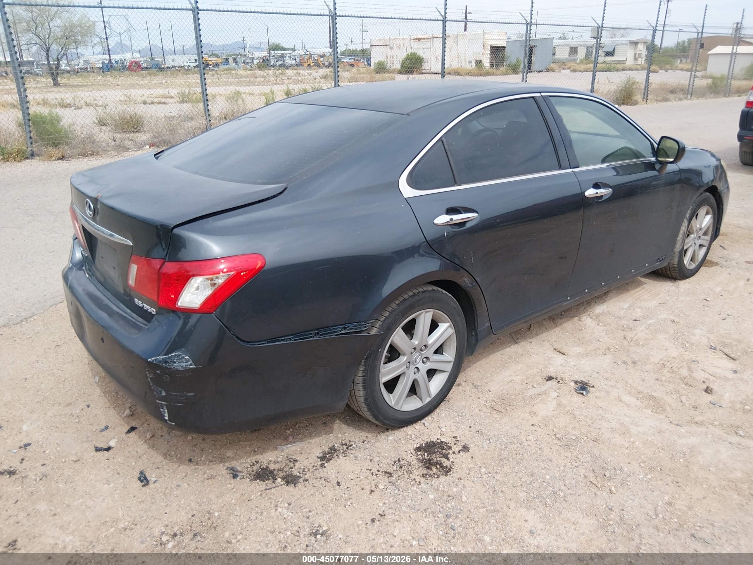 2007 Lexus Es 350   Black vin: JTHBJ46G372046047
