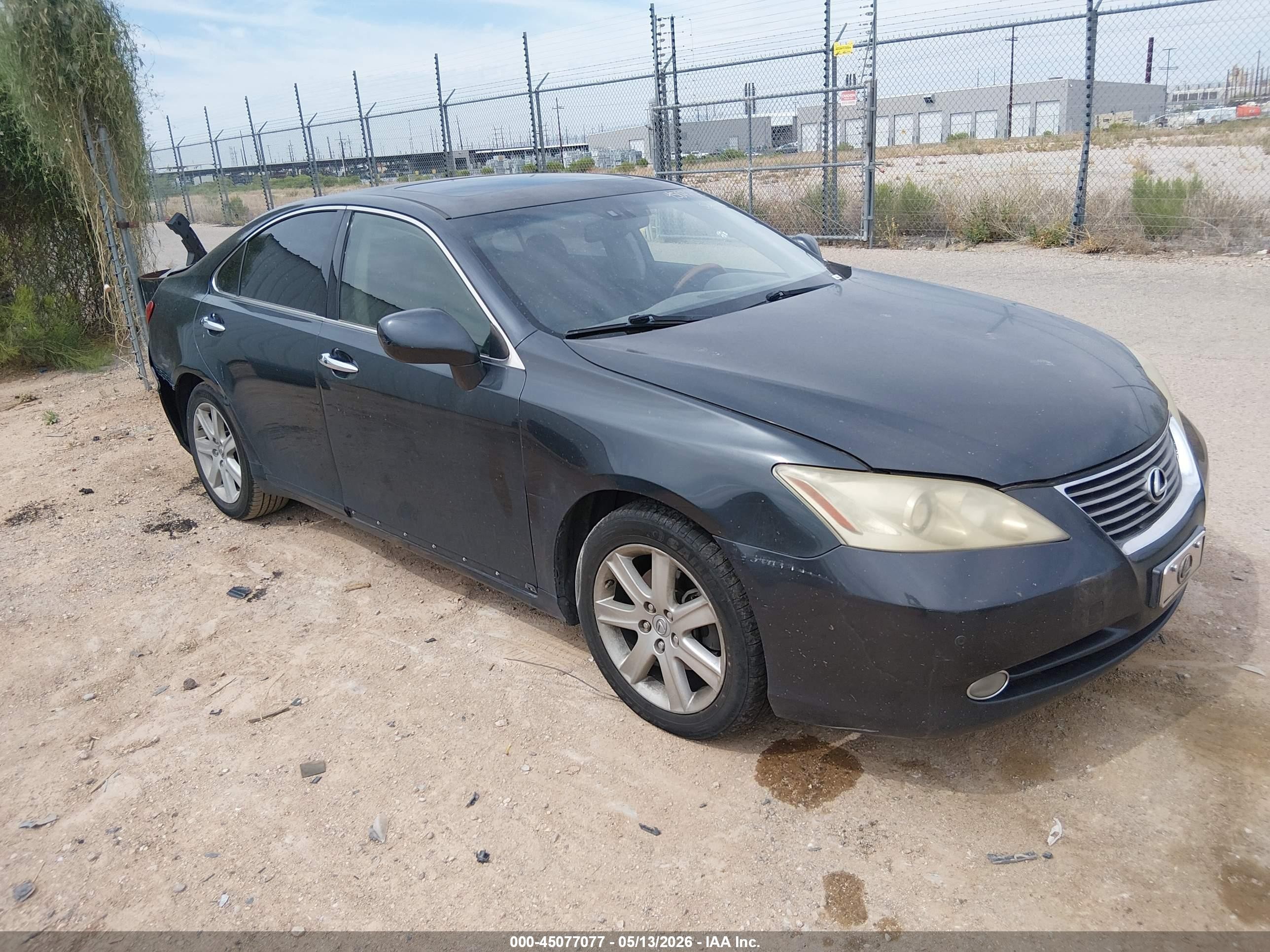 2007 Lexus Es 350   Black vin: JTHBJ46G372046047