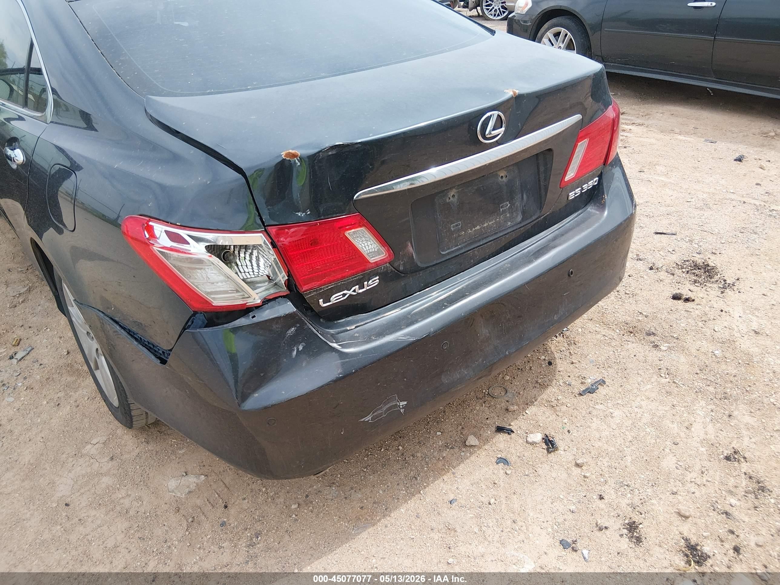 2007 Lexus Es 350   Black vin: JTHBJ46G372046047