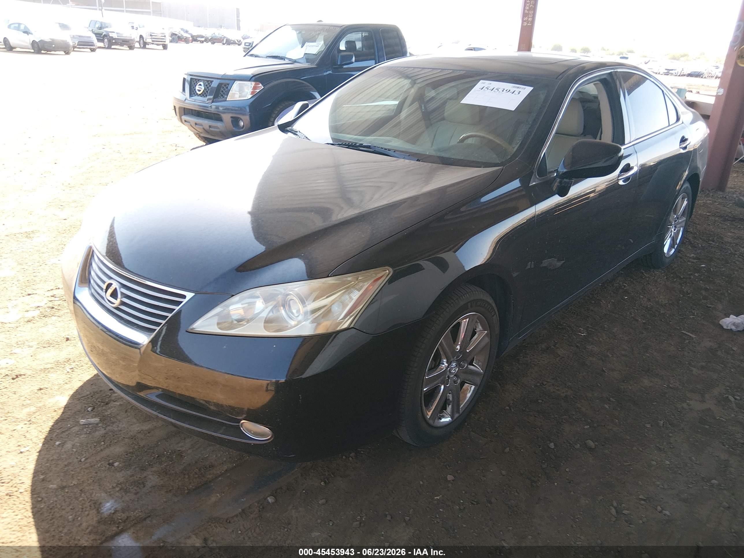 2007 Lexus Es 350   Black vin: JTHBJ46G372049742