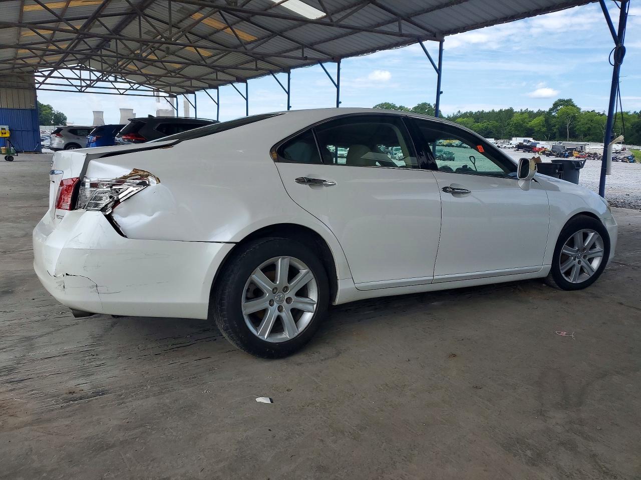 2007 Lexus Es 350 White vin: JTHBJ46G372061552