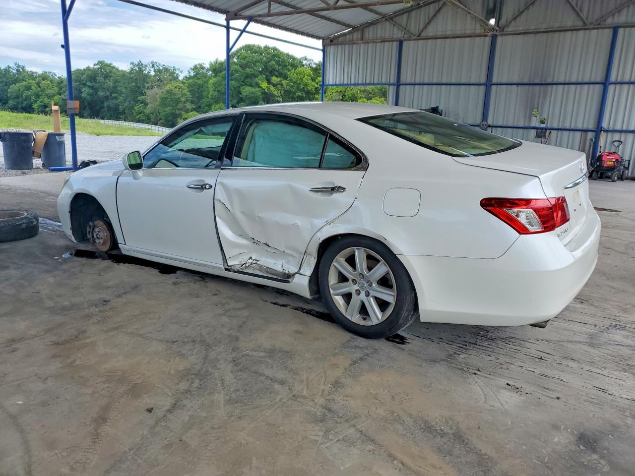 2007 Lexus Es 350 White vin: JTHBJ46G372061552
