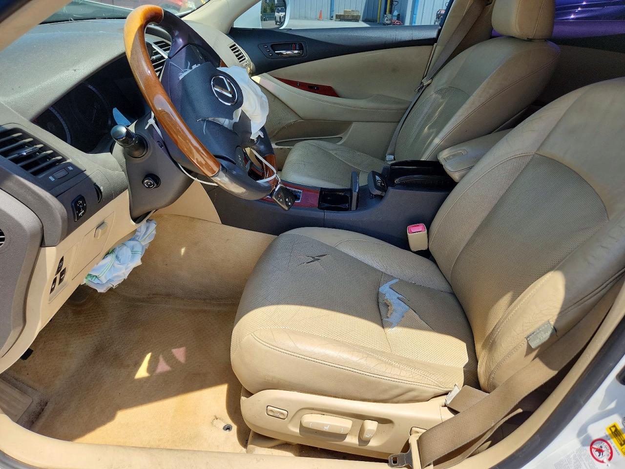 2007 Lexus Es 350 White vin: JTHBJ46G372068033