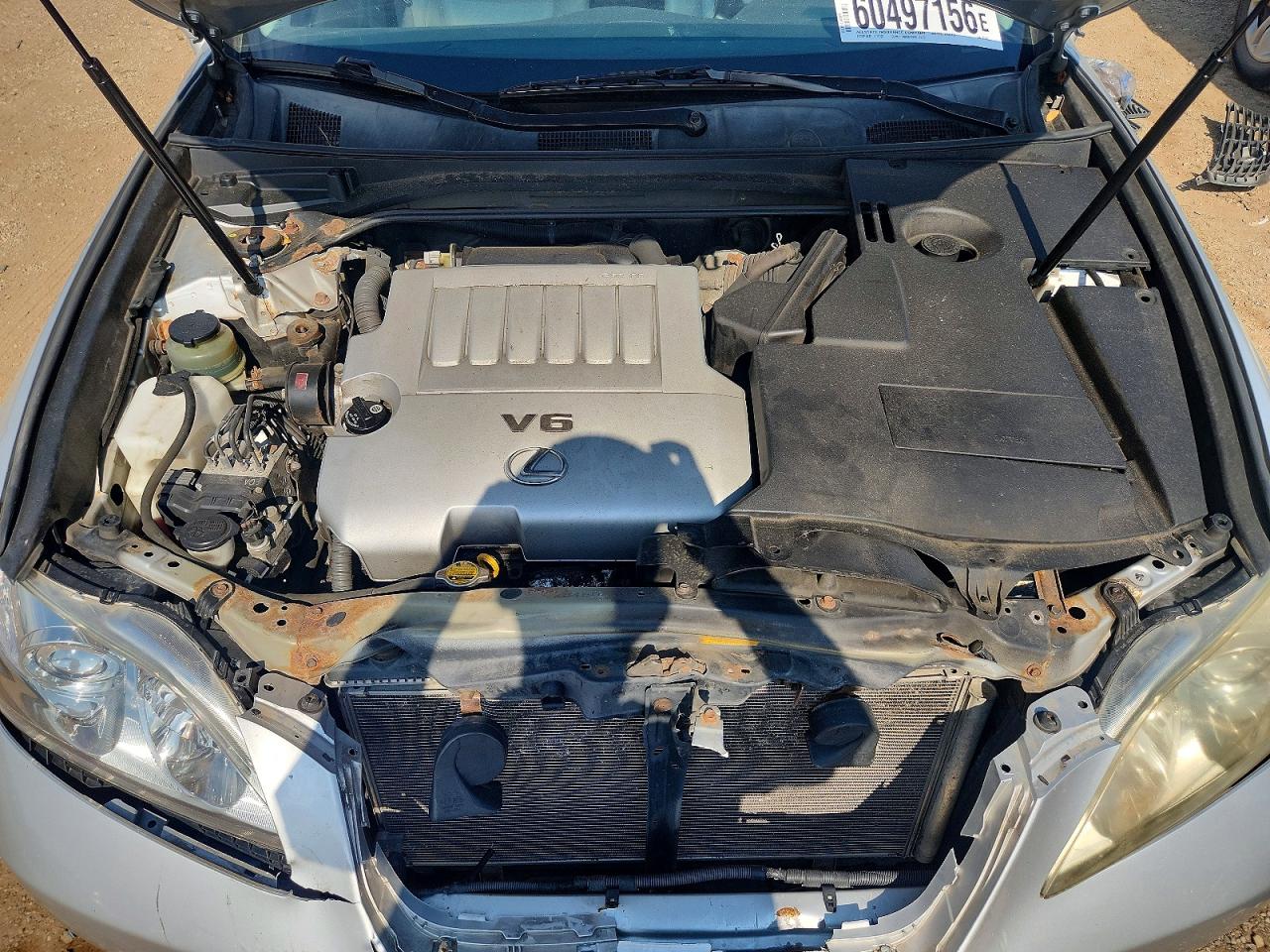 2007 Lexus Es 350 Silver vin: JTHBJ46G372073782