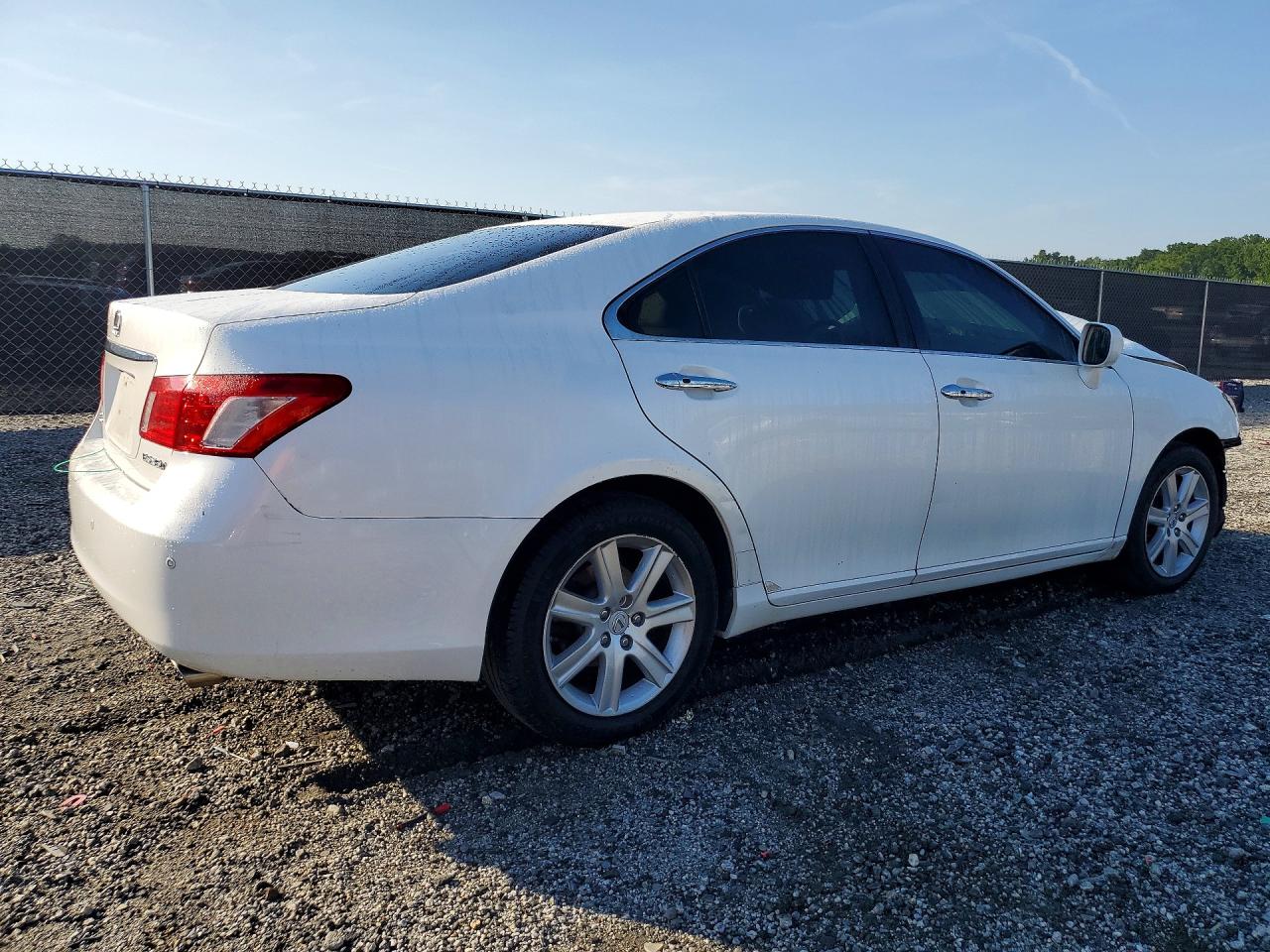 2007 Lexus Es 350 White vin: JTHBJ46G372079355