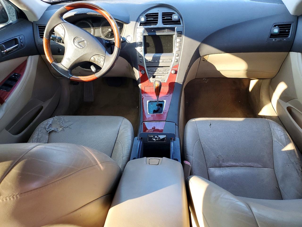 2007 Lexus Es 350 White vin: JTHBJ46G372079355