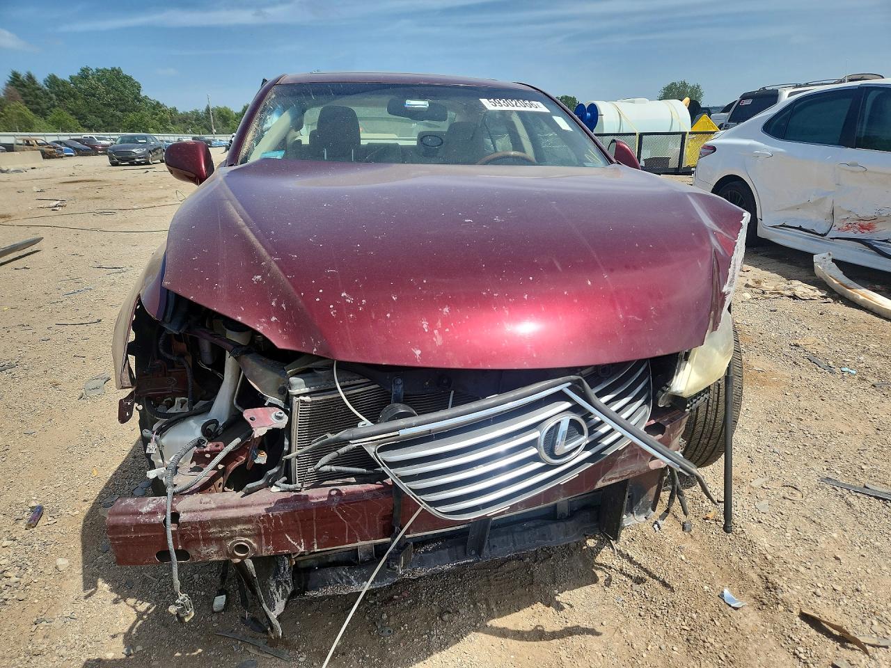 2007 Lexus Es 350 Бордовый vin: JTHBJ46G372105548