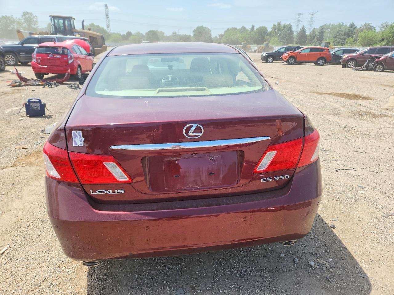 2007 Lexus Es 350 Бордовый vin: JTHBJ46G372105548