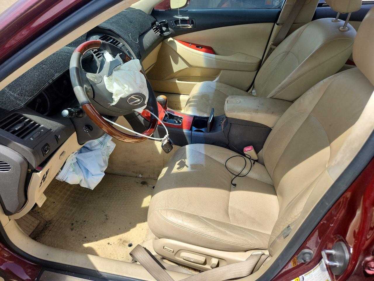 2007 Lexus Es 350 Бордовый vin: JTHBJ46G372105548