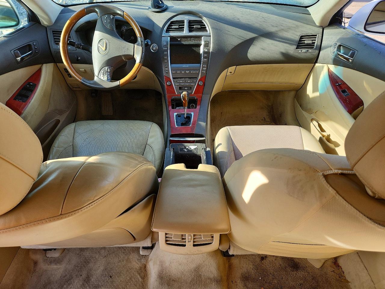 2007 Lexus Es 350 White vin: JTHBJ46G372111575