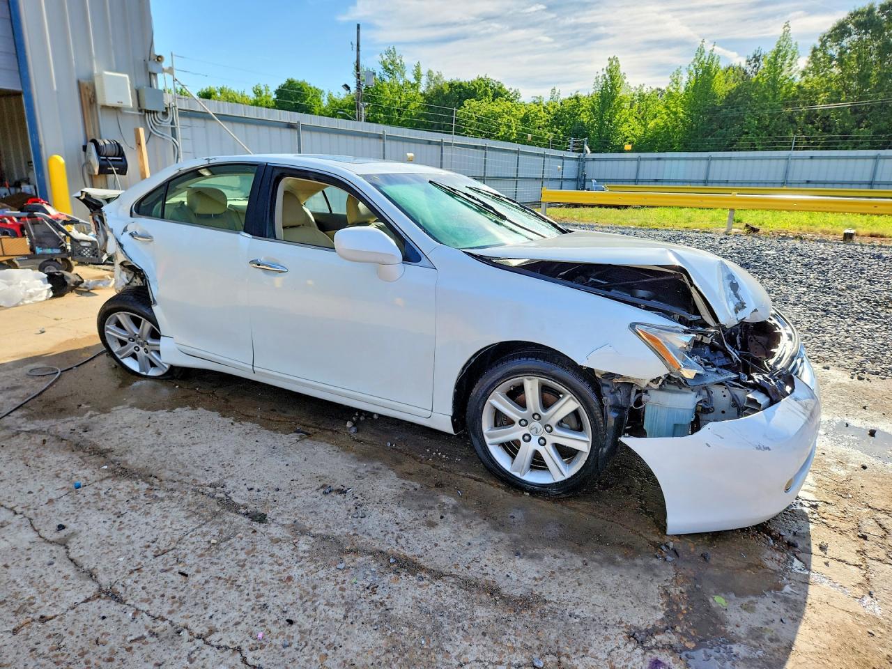 2007 Lexus Es 350 White vin: JTHBJ46G372111575