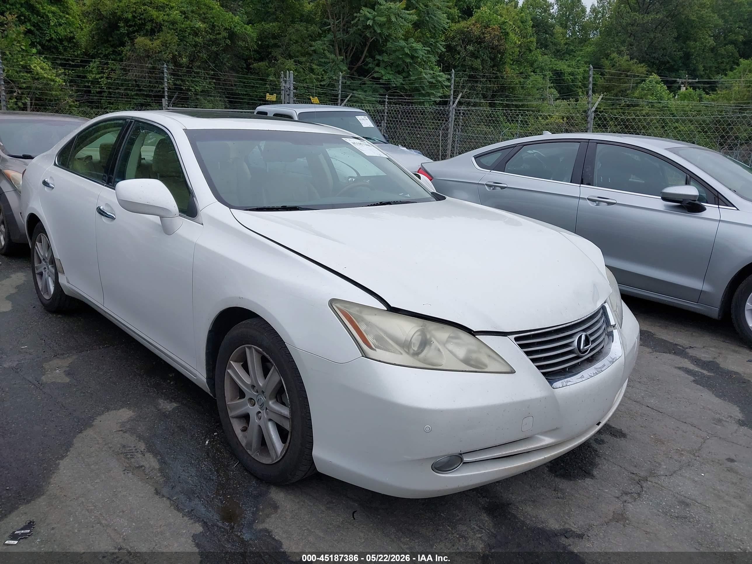2007 Lexus Es 350   Белый vin: JTHBJ46G372115352