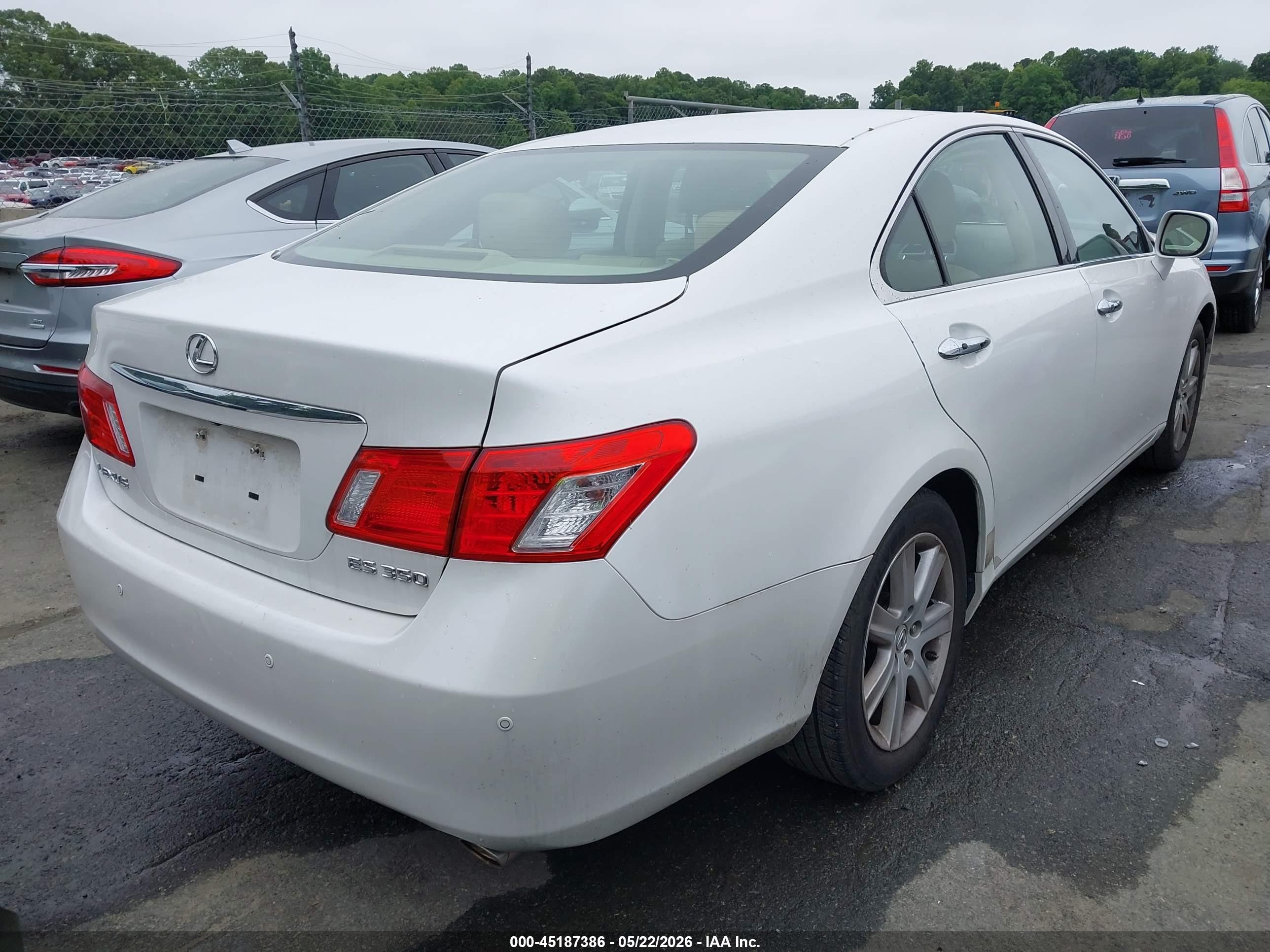 2007 Lexus Es 350   Белый vin: JTHBJ46G372115352
