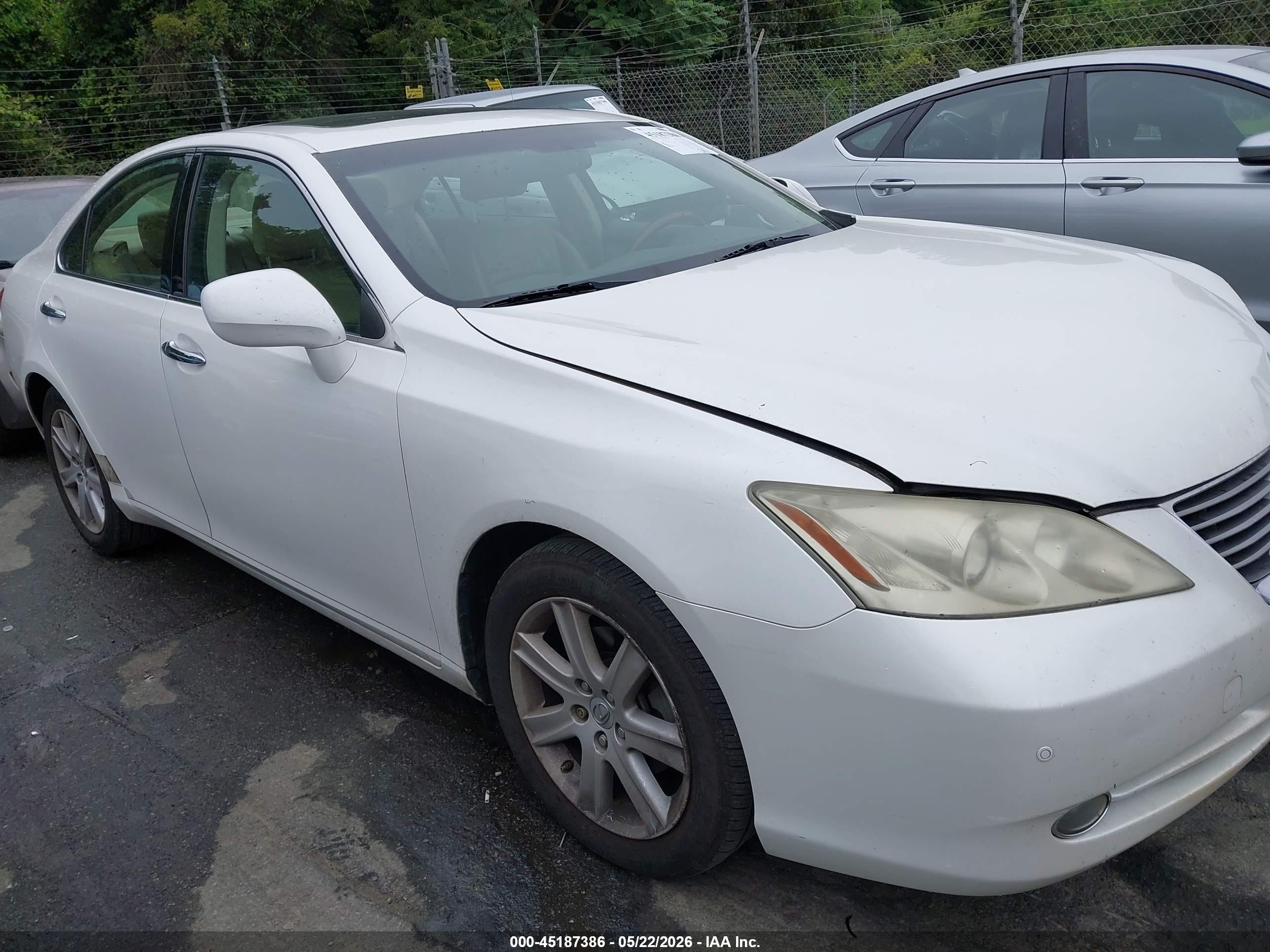 2007 Lexus Es 350   Белый vin: JTHBJ46G372115352
