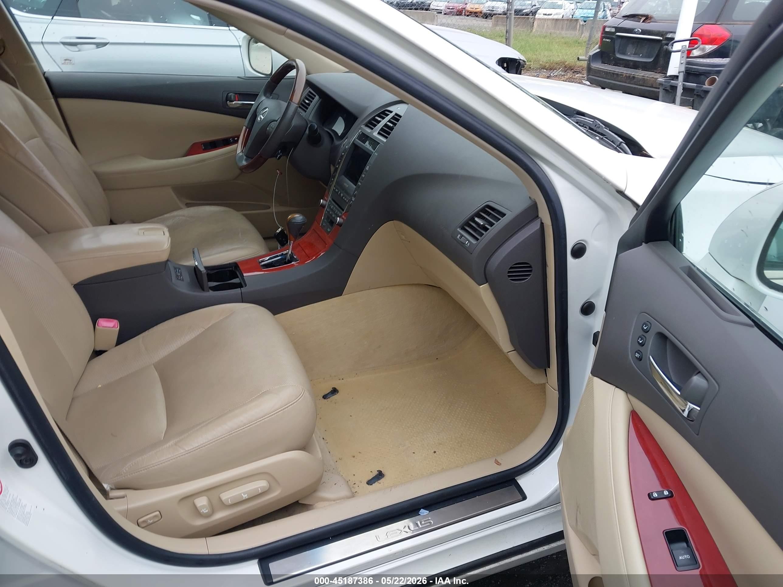 2007 Lexus Es 350   Белый vin: JTHBJ46G372115352