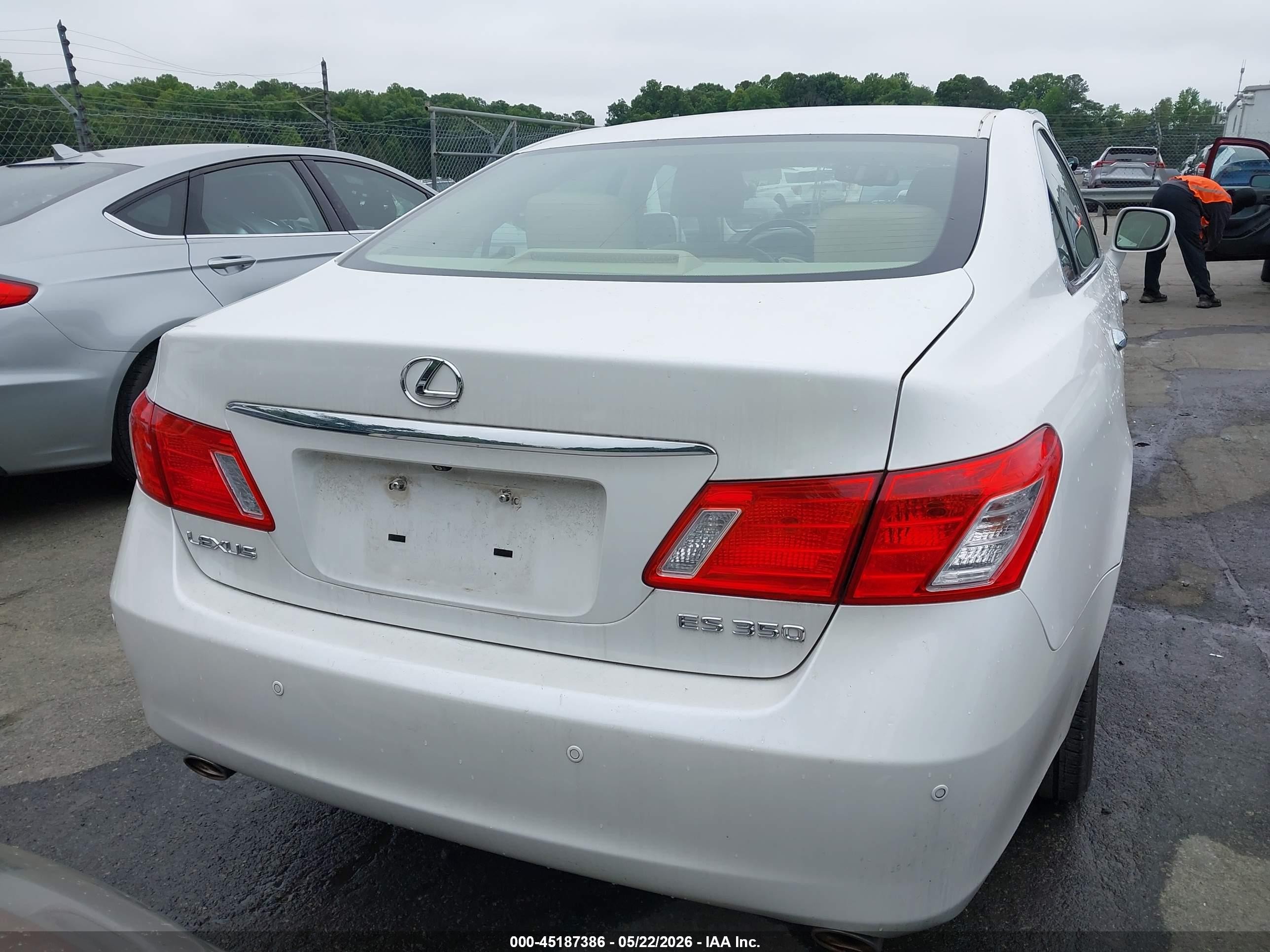 2007 Lexus Es 350   Белый vin: JTHBJ46G372115352