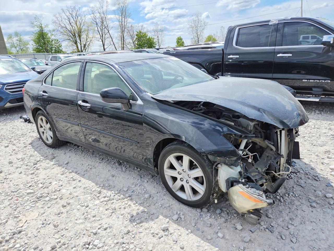 2007 Lexus Es 350 Black vin: JTHBJ46G372116632