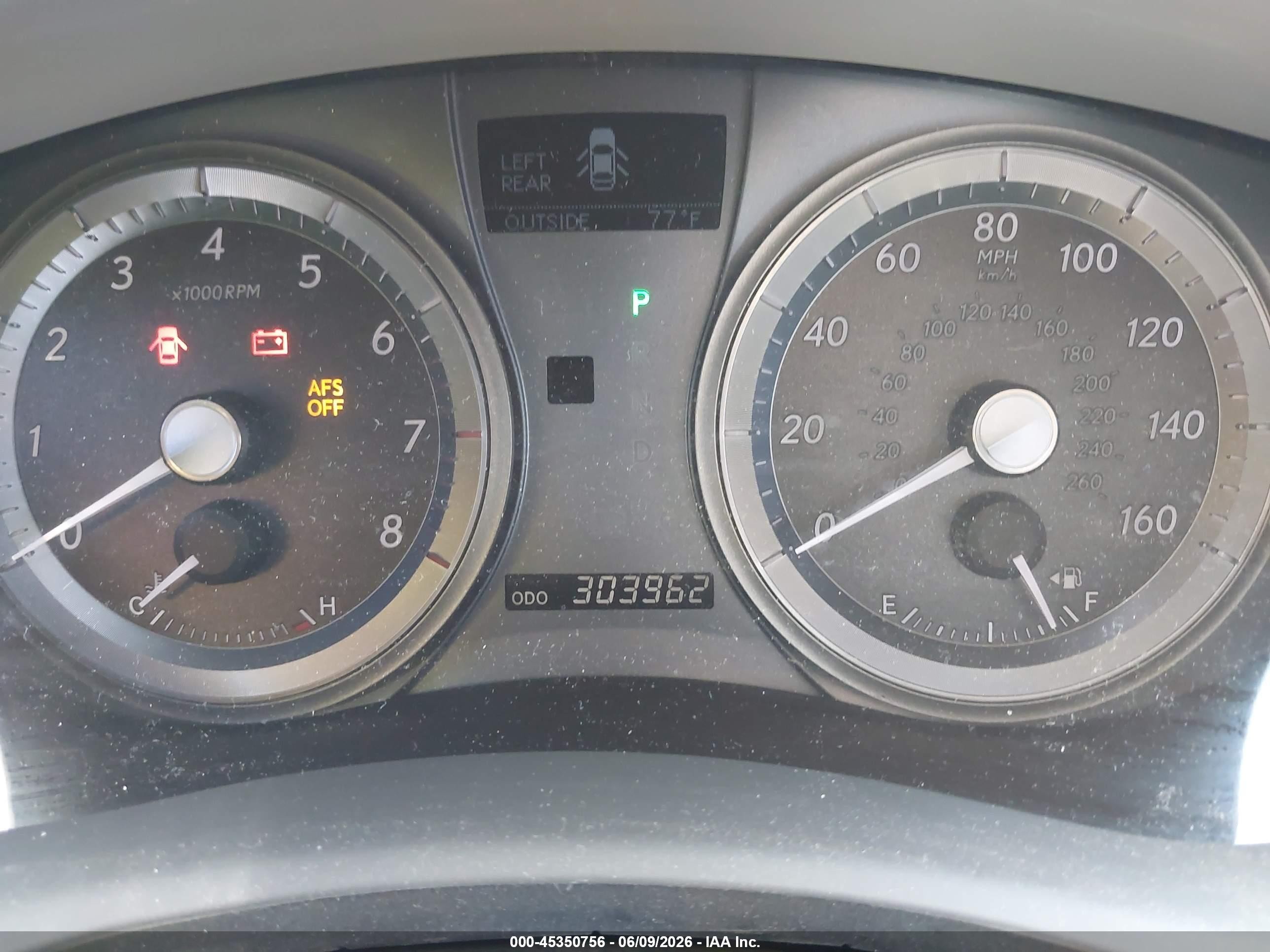 2007 Lexus Es 350   Blue vin: JTHBJ46G372125296