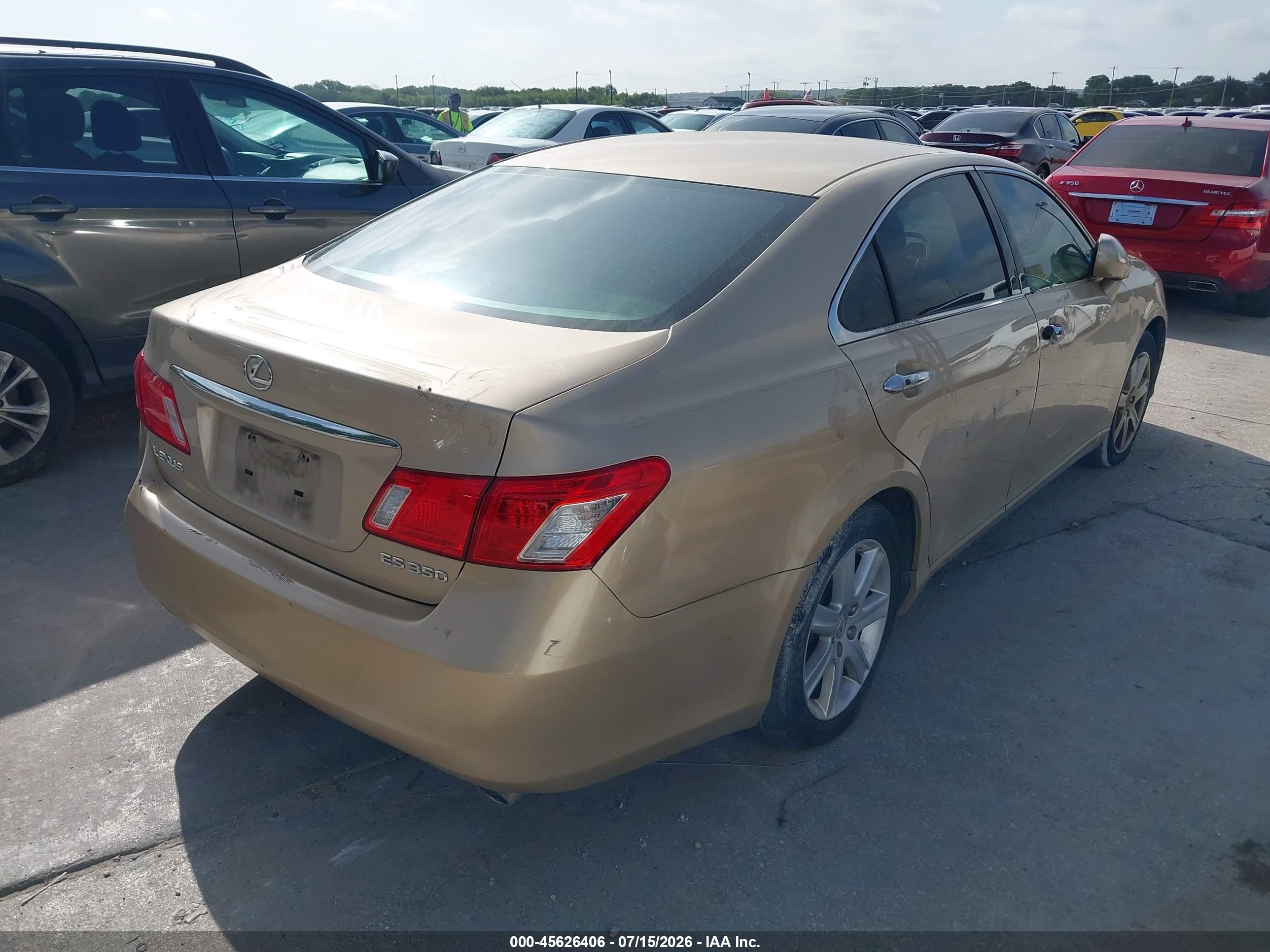 2007 Lexus Es 350   Gold vin: JTHBJ46G372125606