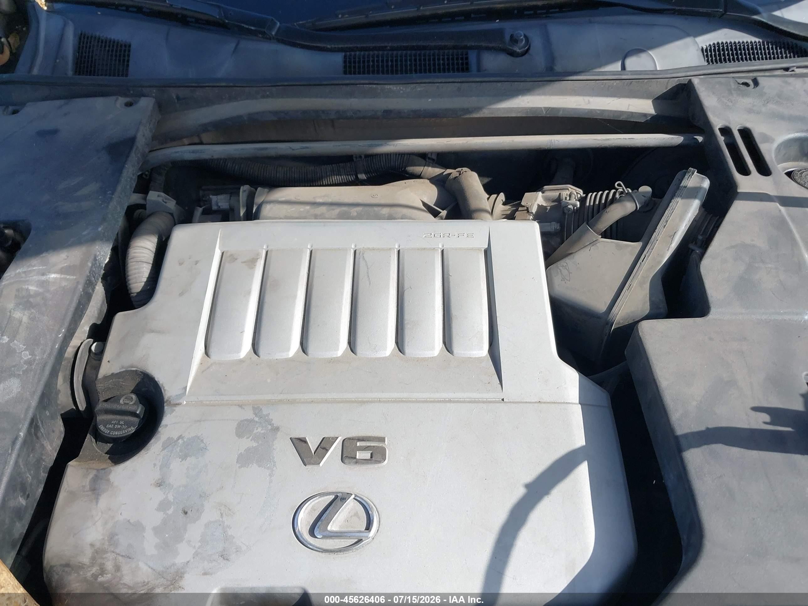 2007 Lexus Es 350   Gold vin: JTHBJ46G372125606