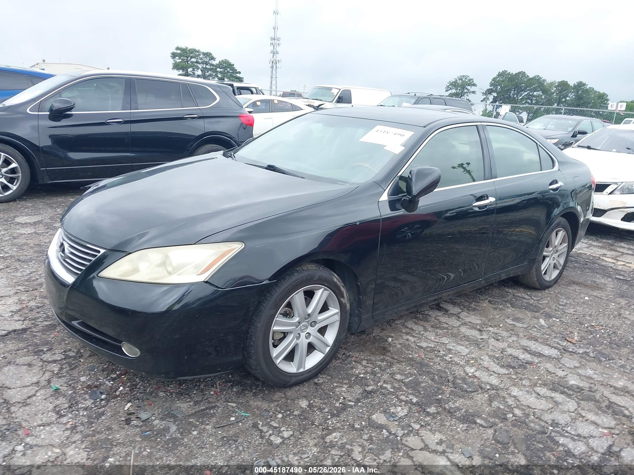 2007 Lexus Es 350   Black vin: JTHBJ46G372125959