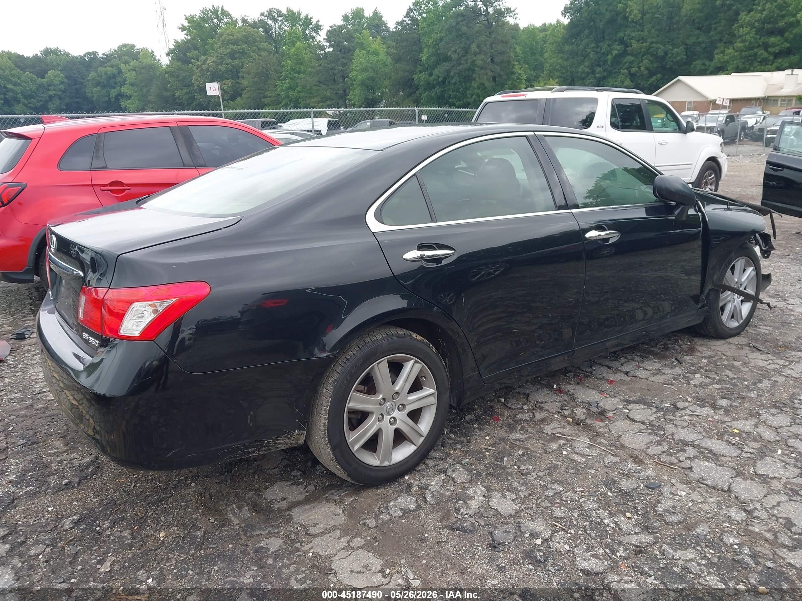 2007 Lexus Es 350   Black vin: JTHBJ46G372125959