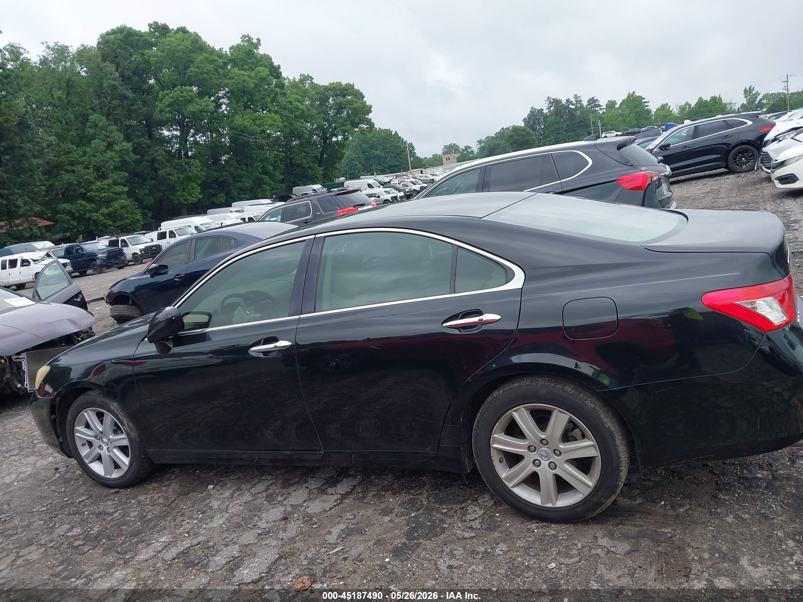 2007 Lexus Es 350   Black vin: JTHBJ46G372125959
