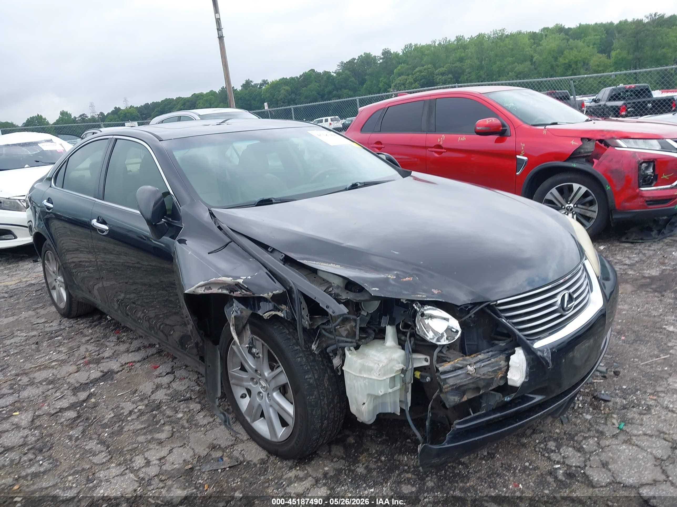 2007 Lexus Es 350   Black vin: JTHBJ46G372125959