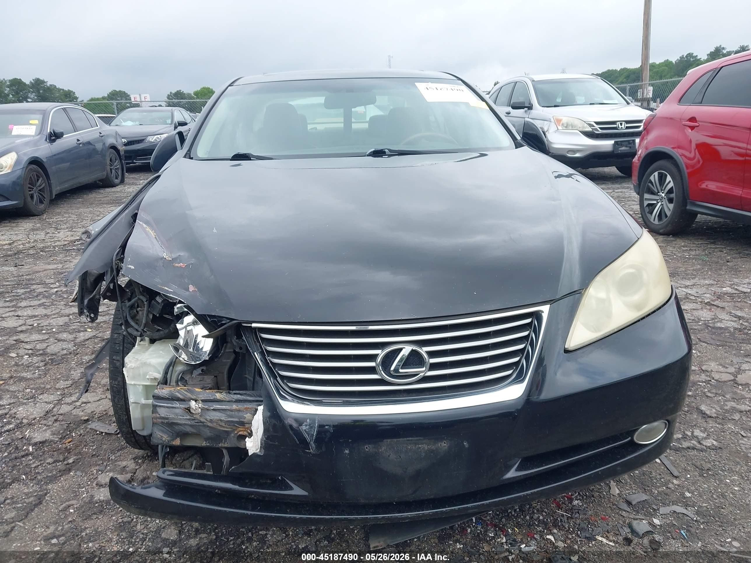 2007 Lexus Es 350   Black vin: JTHBJ46G372125959