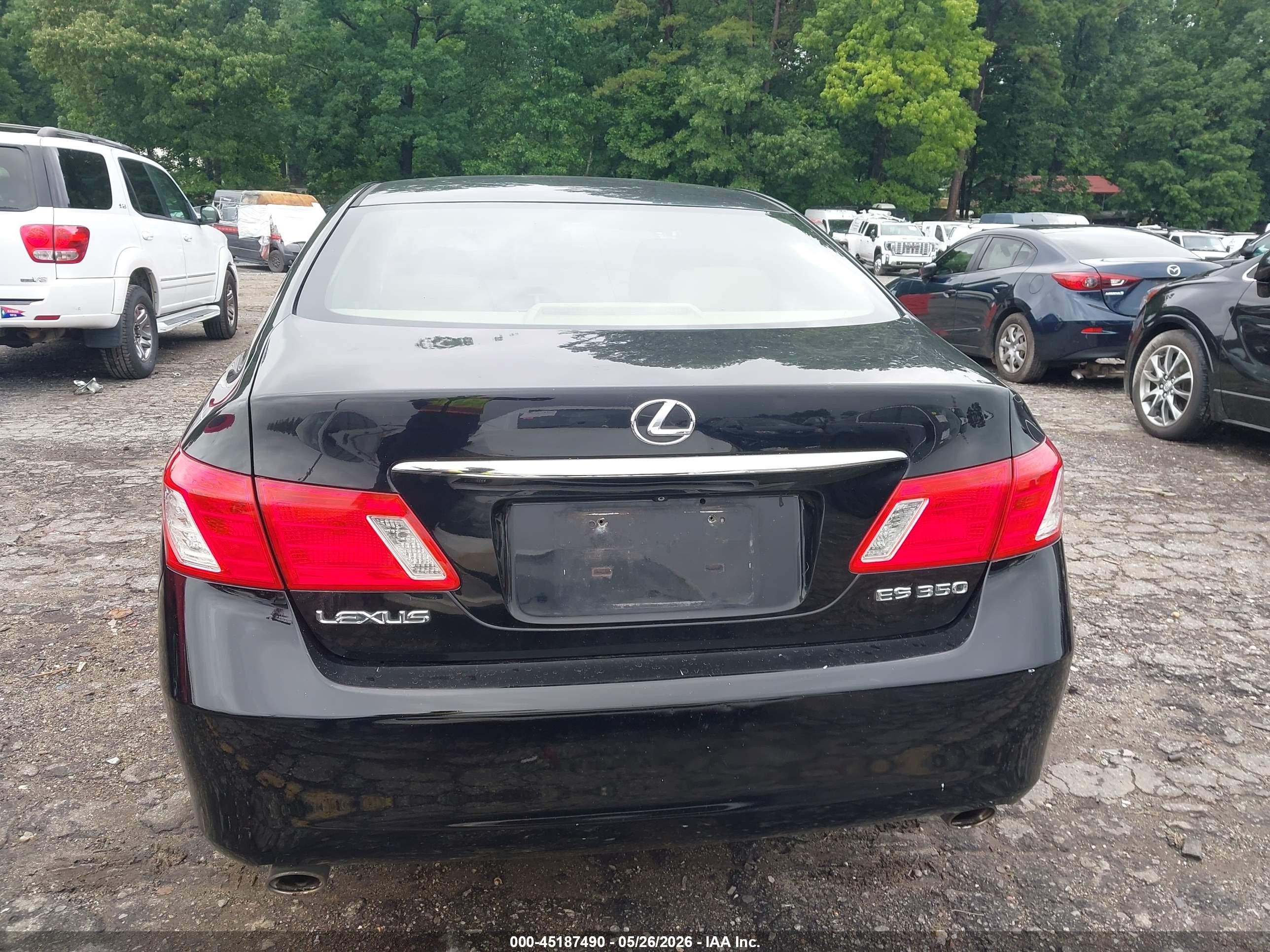 2007 Lexus Es 350   Black vin: JTHBJ46G372125959