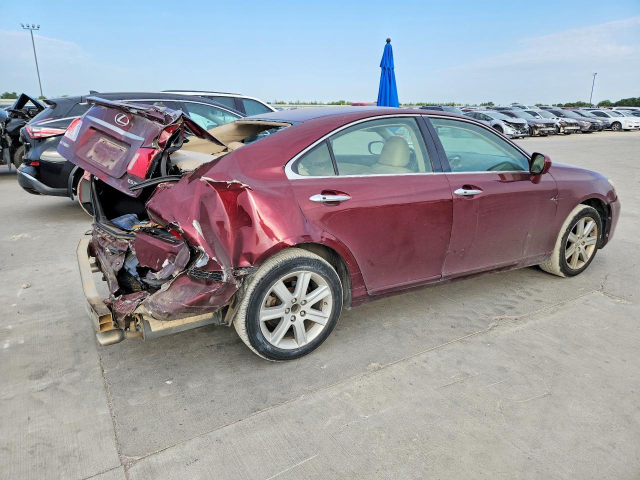 2007 Lexus Es 350 Burgundy vin: JTHBJ46G372136248