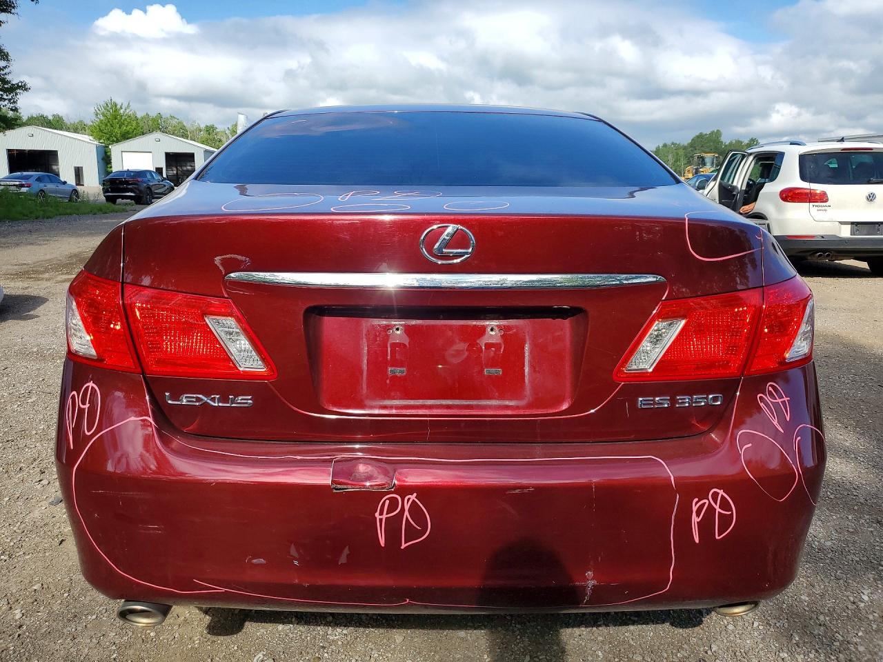 2007 Lexus Es 350 Burgundy vin: JTHBJ46G372148920