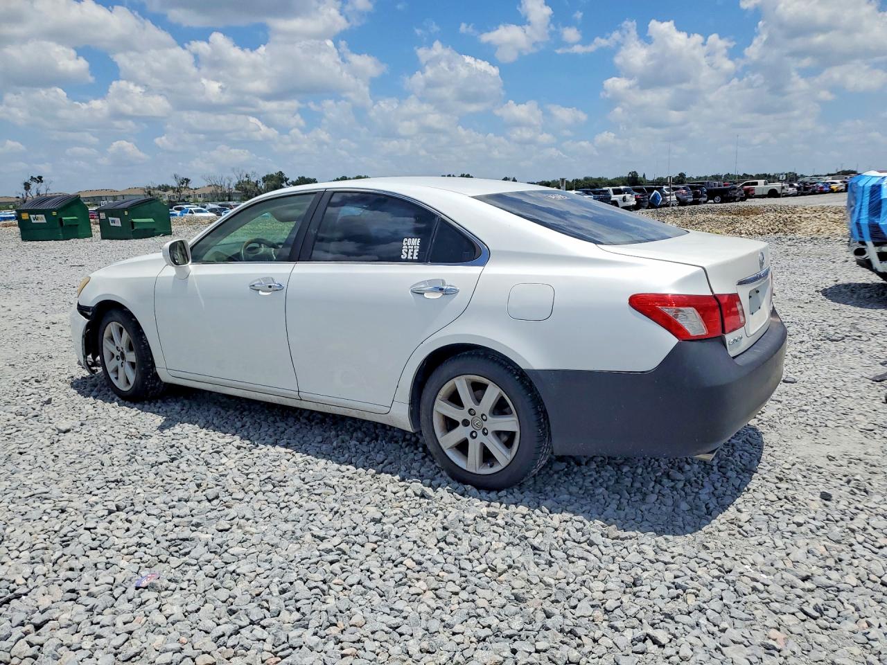 2007 Lexus Es 350 White vin: JTHBJ46G372149758