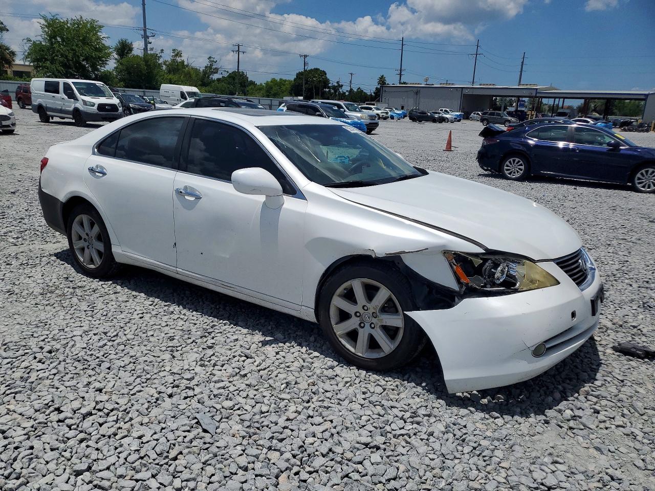 2007 Lexus Es 350 White vin: JTHBJ46G372149758