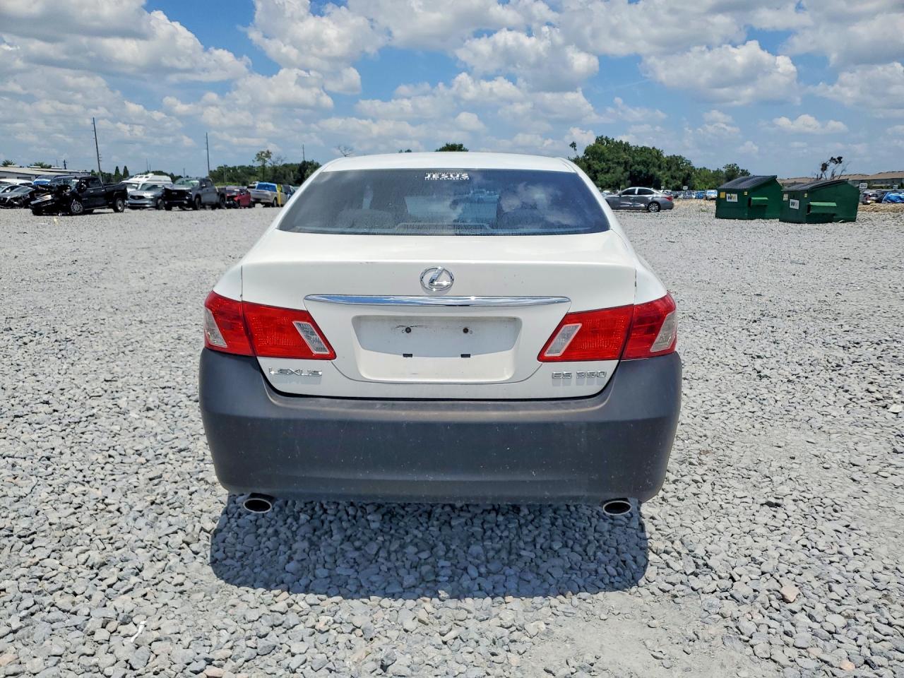 2007 Lexus Es 350 White vin: JTHBJ46G372149758