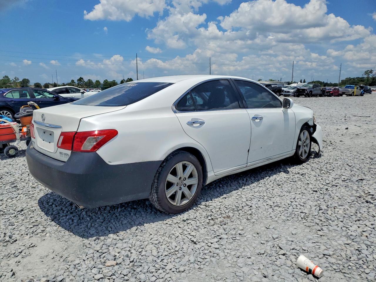2007 Lexus Es 350 White vin: JTHBJ46G372149758