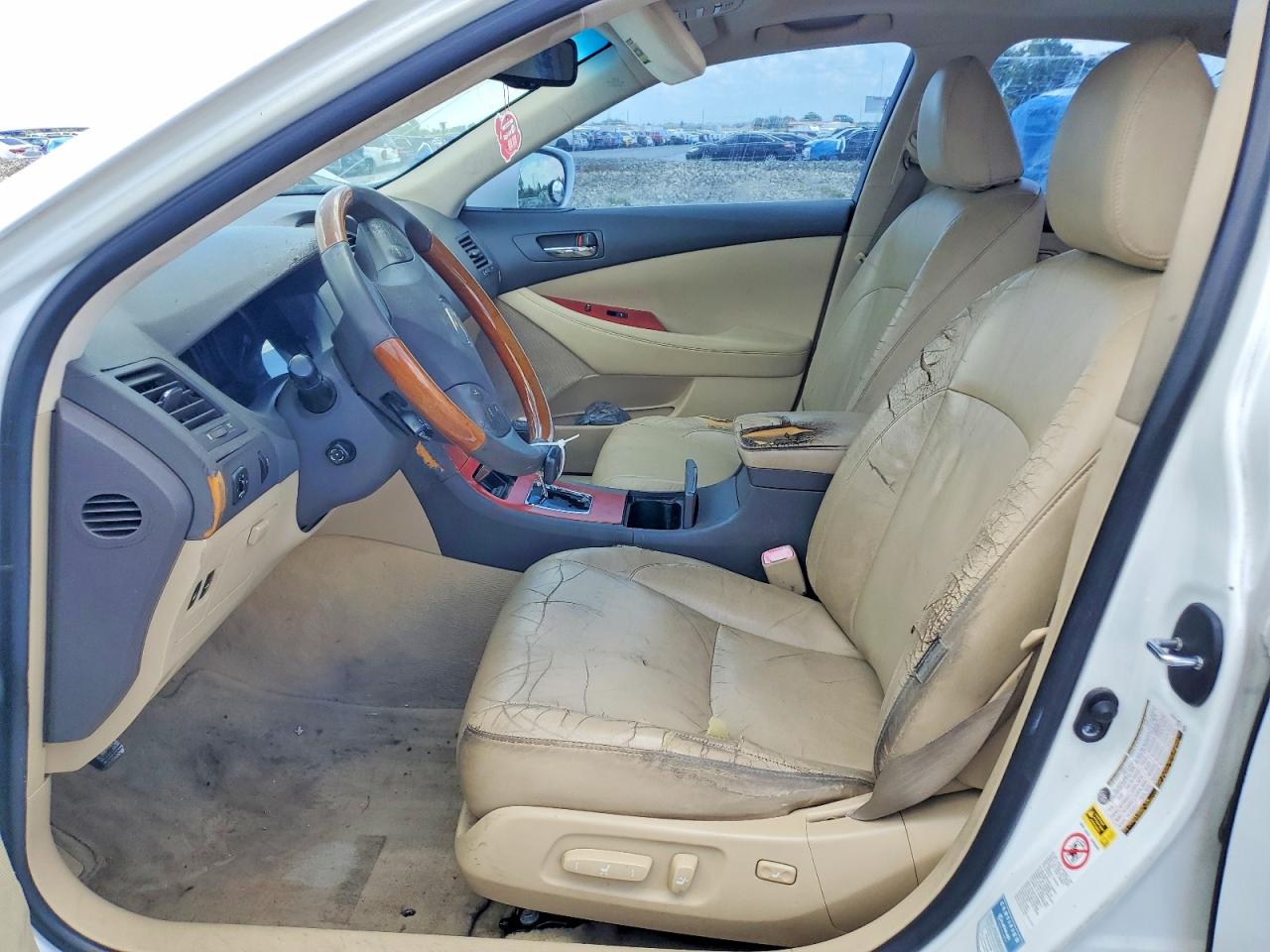 2007 Lexus Es 350 White vin: JTHBJ46G372149758